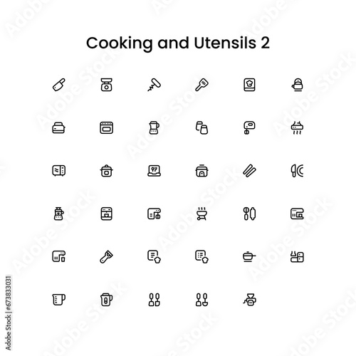 School and Eduction. Level-up your project by using a wonderful outline icons.