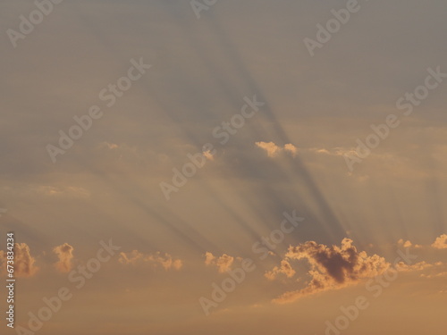 空 夕焼け雲