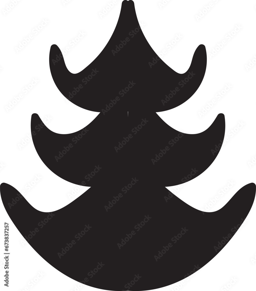 Fototapeta premium Christmas Tree Outline, Christmas Ornaments Svg, Tree Christmas Svg, Christmas ClipArt, Pine Tree ClipArt, Christmas tree bundle