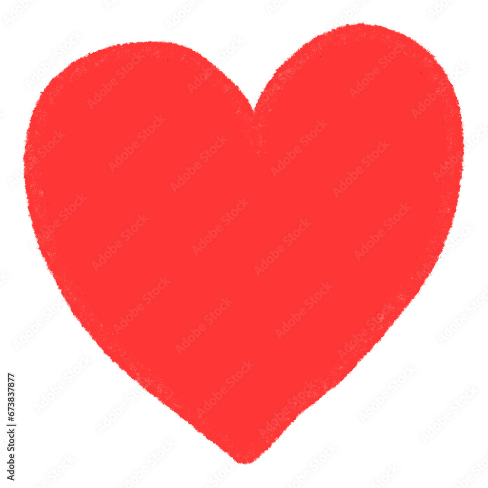 Red Heart cartoon icon