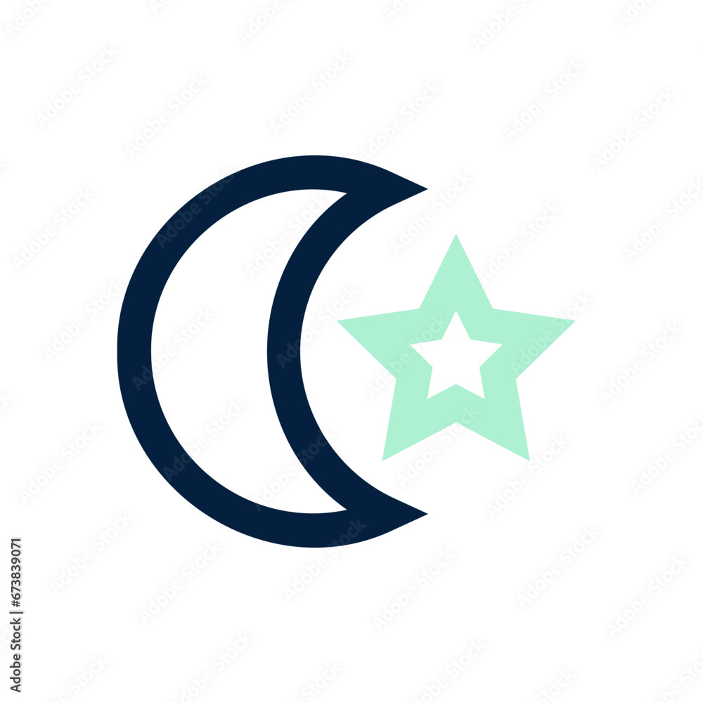 moon and star