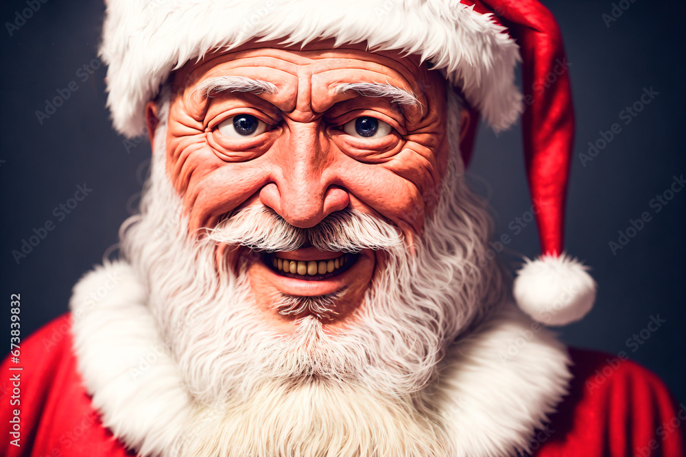 Portrait of a smiling Santa Claus. Christmas and New Year concept. Portrait of a smiling Santa Claus. Christmas and New Year concept.