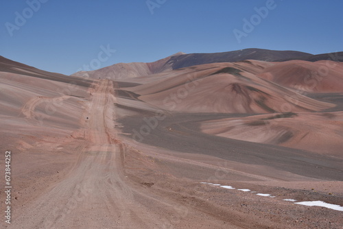 routes at altitude, desert landscape © gerard