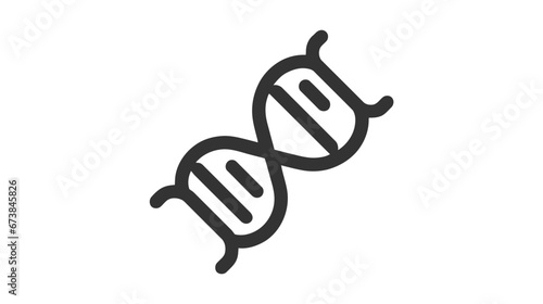 DNA icon isolated on white background