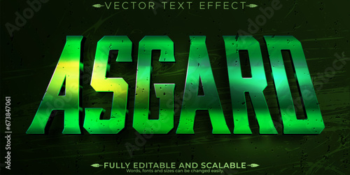 Viking text effect, editable nordiv and scandinavian text style