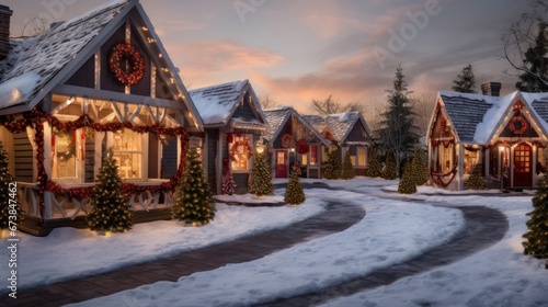 Christmas House in Winter © Left