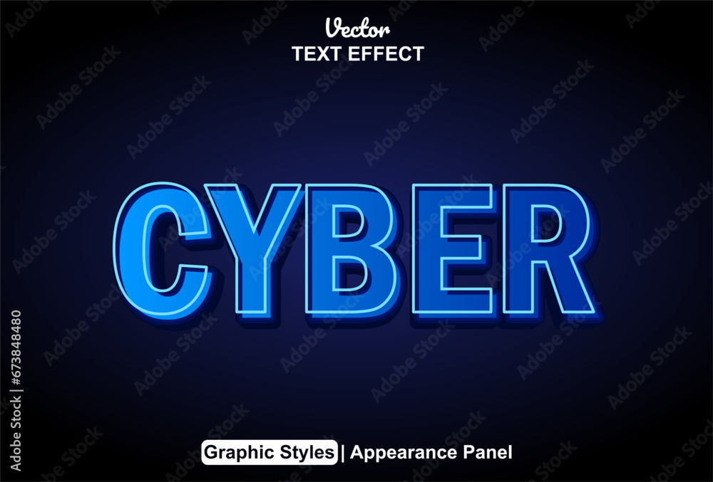 cyber text effect blue color graphic style and editable. cyber text effect blue color graphic style and editable.