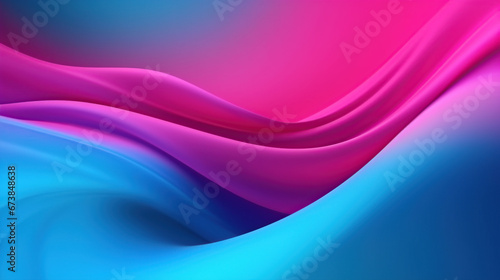 abstract colored purple and blue wallpaper, in the style of fluid lines and curves, dark pink and light azure, an abstract colored background with abstract curves in blue and pink © Amika Studio
