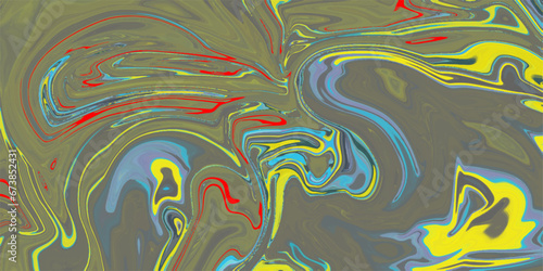 Multicolored background from paints on liquid. Bright pattern on liquid. Marbleized bright effect with fluid painting  background for wallpapers  poster  postcard.