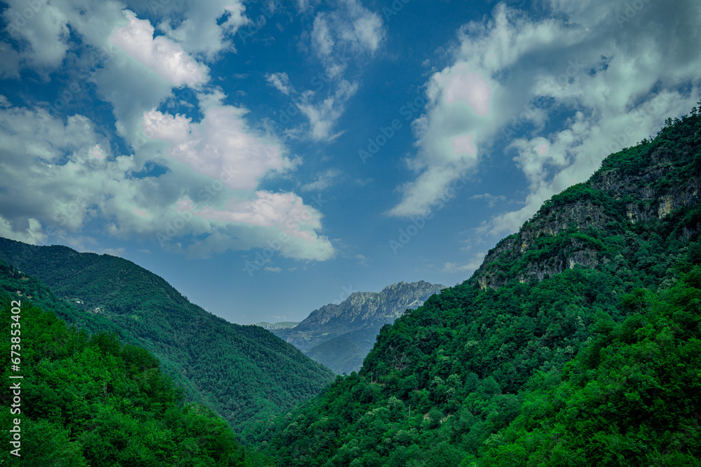 landscape with clouds Montenegro