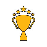 trophy icon design vector isolated