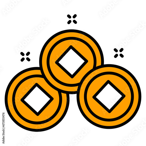 Chinese Coin Icon