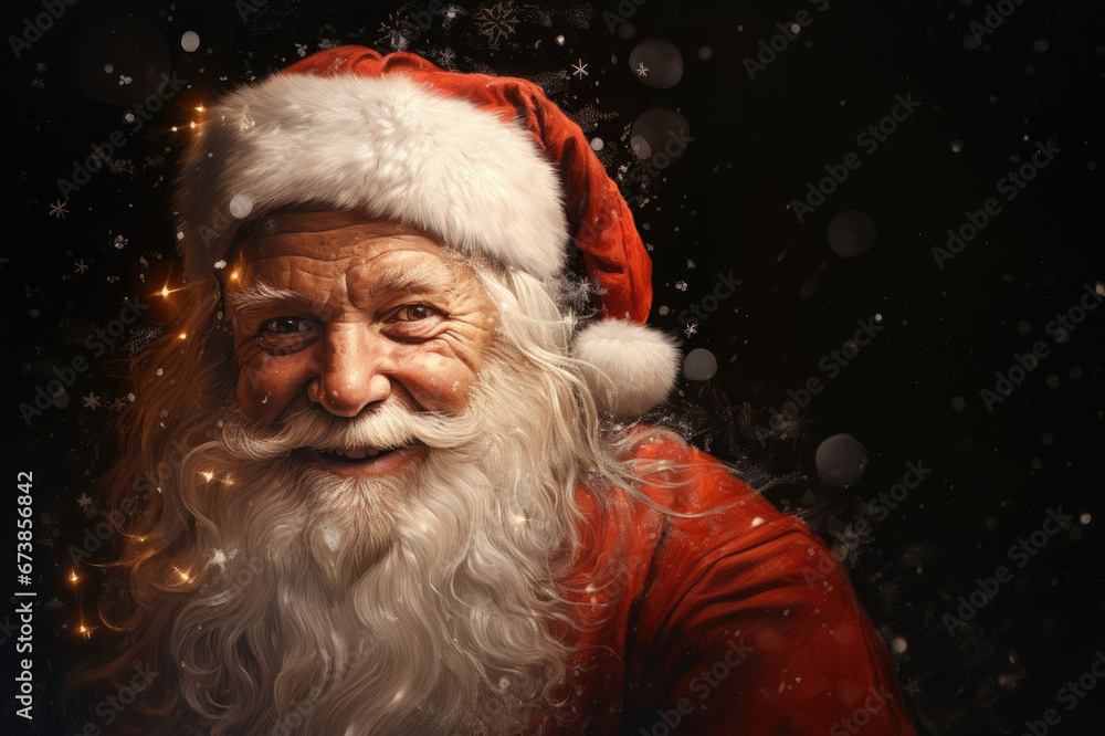 Senior man in santa claus costume at studio shot Senior man in santa claus costume at studio shot