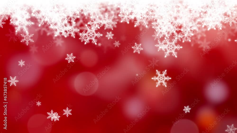 Red Christmas background with falling snowflakes. Red Christmas background with falling snowflakes.