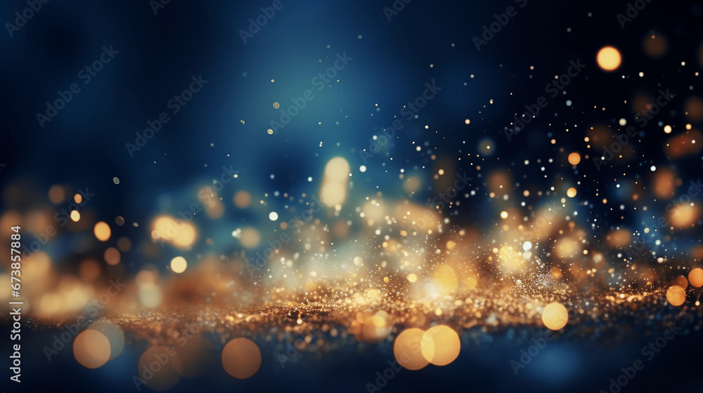 Warm blurry golden bokeh lights Warm blurry golden bokeh lights