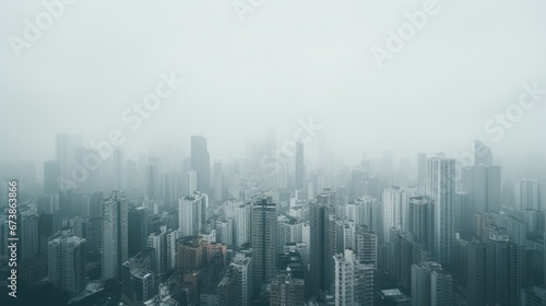 abstract city in thick fog © Terablete