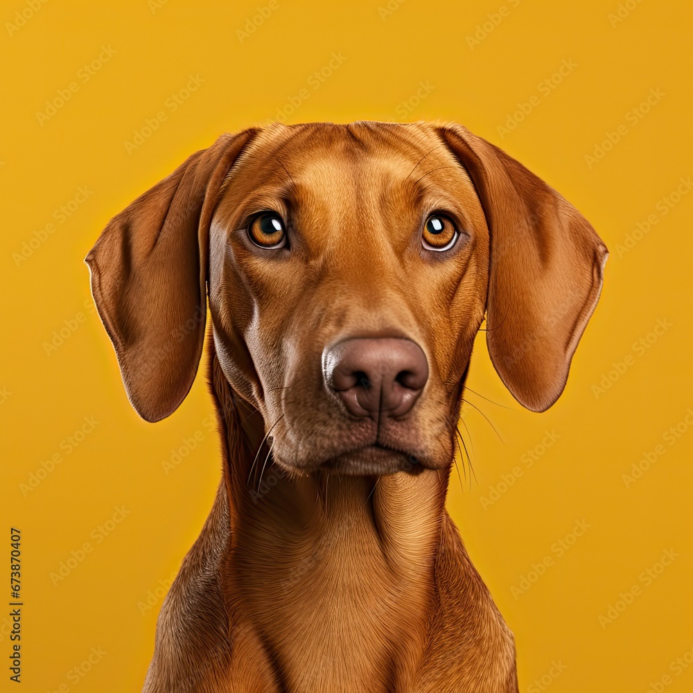 studio picture of a dog