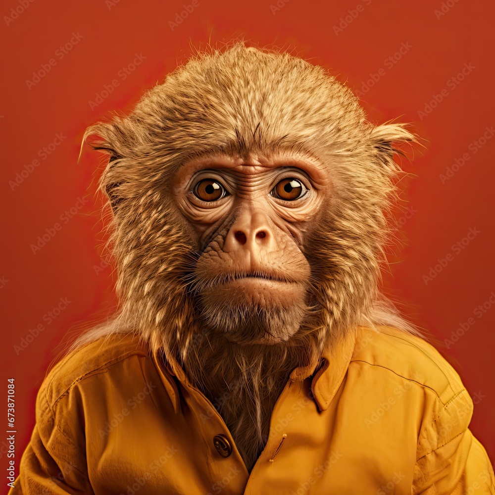 portrait of a monkey portrait of a monkey