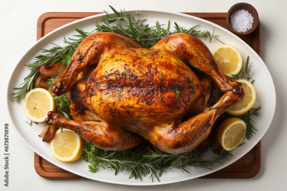 An aromatic roast chicken for thanksgiving festival An aromatic roast chicken for thanksgiving festival