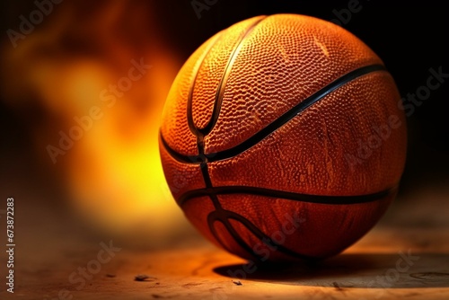 Basketball ball. Generative AI