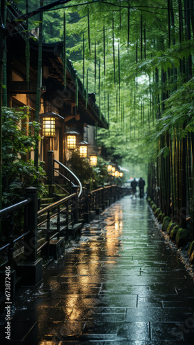 Bamboo forest in kyoto, japan.