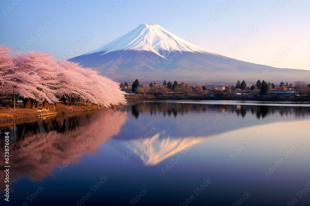 Mount Fuji with Sakura