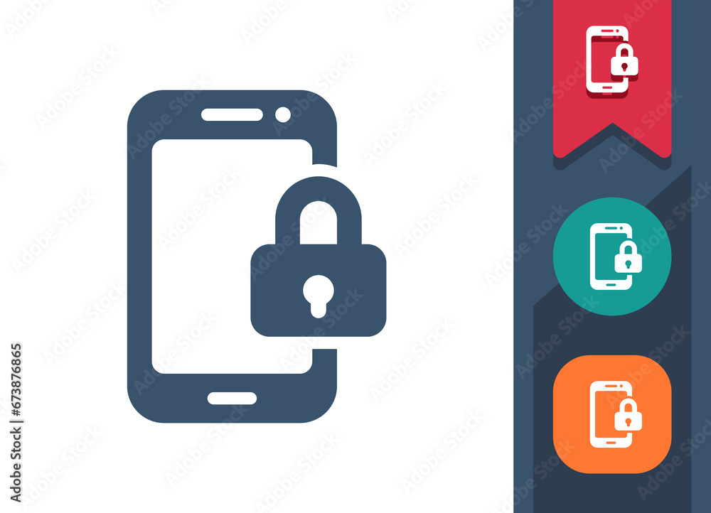 Smartphone Icon. Mobile Phone, Telephone, Lock, Locked, Password Smartphone Icon. Mobile Phone, Telephone, Lock, Locked, Password