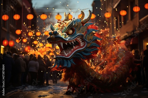 Chinese New Year Festival, Year of the Dragon. Generated by AI © JCIPhoto