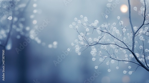 Abstract Winter Bokeh Background for Festive Holiday Designs - Snow, Light, Sparkle   Creative Seasonal Decor © sunanta