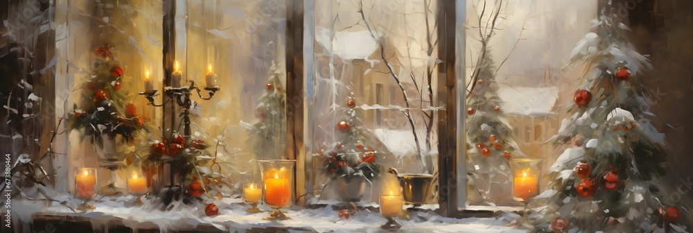 Christmas wide screen background wallpaper illustration design, new years Christmas wide screen background wallpaper illustration design, new years