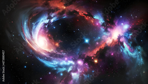 Colorful stardust cloud for wallpaper
