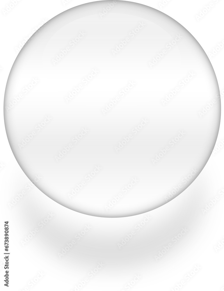 Circle neumorphic transparent glass button, Minimal button realistic shadow. Circle neumorphic transparent glass button, Minimal button realistic shadow.