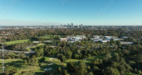 Mount Lawley Golf Club looking towards Perth CBD - Perth WA Australia photo