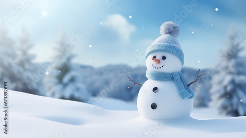 snowman of snow