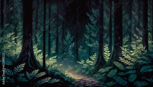 Ciemny mroczny las