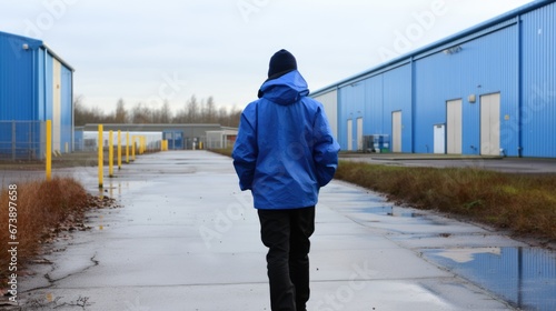 person walking on the street