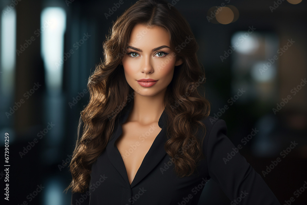 Generative AI picture portrait of amazing confident professional worker young woman Generative AI picture portrait of amazing confident professional worker young woman