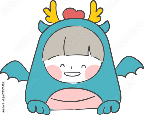 용 의상을 입은 캐릭터