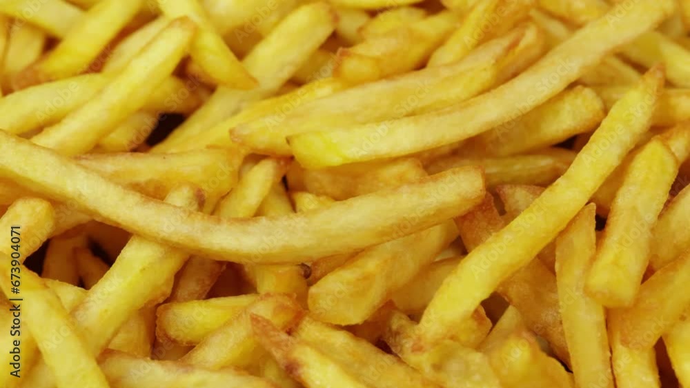 tas de frites, en gros plan tas de frites, en gros plan
