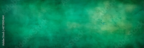 Mottled Green Background. Christmas Banner with Soft Center Lighting and Metal Texture Design.