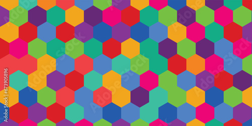 multicolored hexagon shaped background