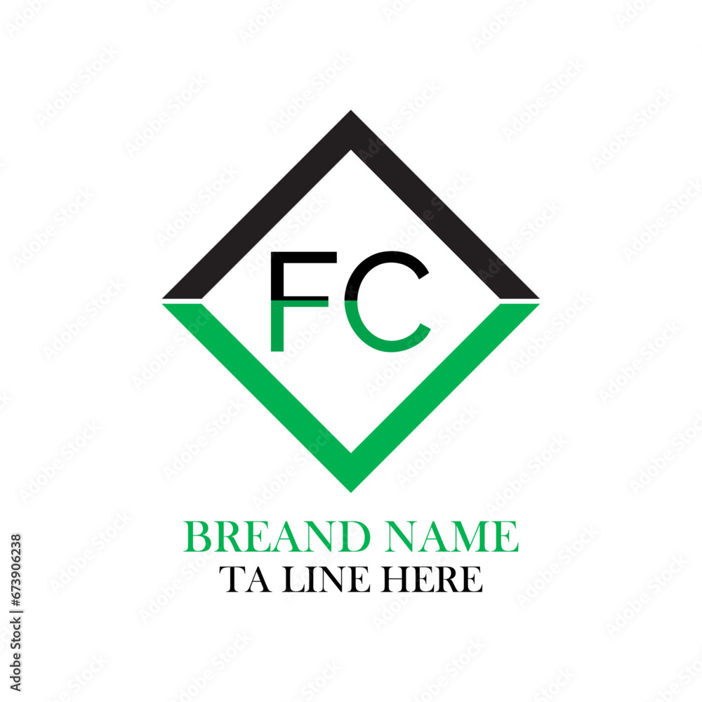 FC capital letter enclosed in a square. FC letter logo creative design. FC unique design. Creative Modern FC Letters icon vector Illustration FC capital letter enclosed in a square. FC letter logo creative design. FC unique design. Creative Modern FC Letters icon vector Illustration