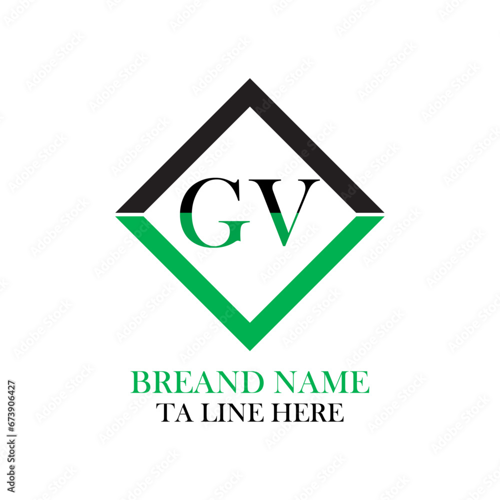 GV capital letter enclosed in a square. GV letter logo creative design. GV unique design. Creative Modern GV Letters icon vector Illustration GV capital letter enclosed in a square. GV letter logo creative design. GV unique design. Creative Modern GV Letters icon vector Illustration