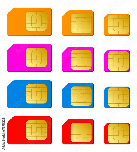 set of sim cards