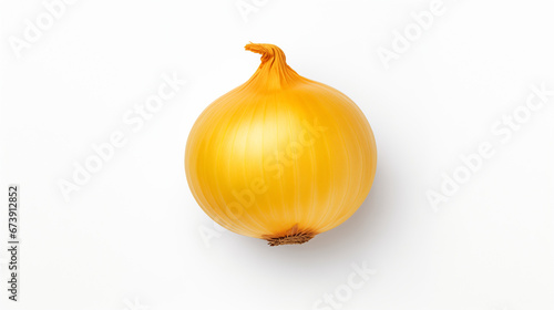 Yellow Onion Isolated on White Background