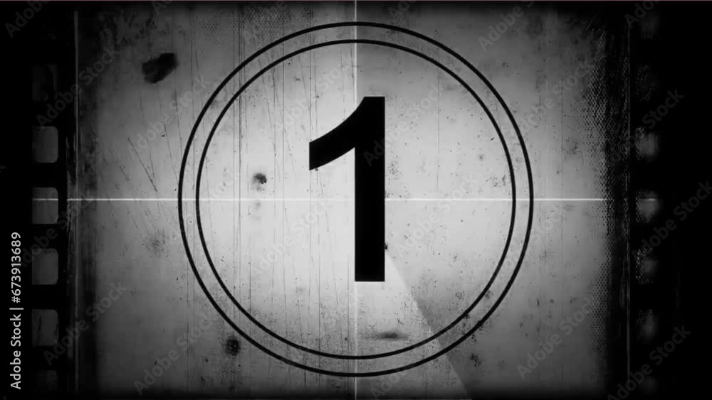 countdown numbers counter footage overlay