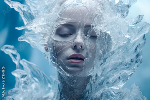 Mother earth as ice element , fairy queen © Ryan