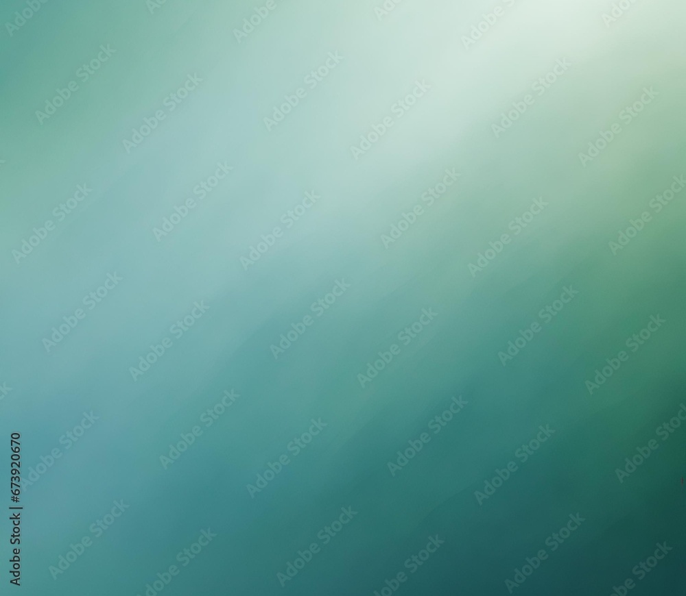 Obraz premium A soft blue to dark green gradient abstract background relaxing
