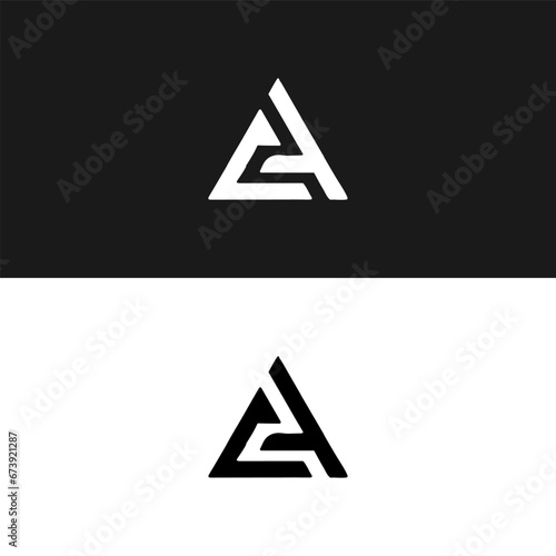 CA logo. C A design. White CA letter. CA, C A letter logo design. Initial letter CA linked circle uppercase monogram logo.