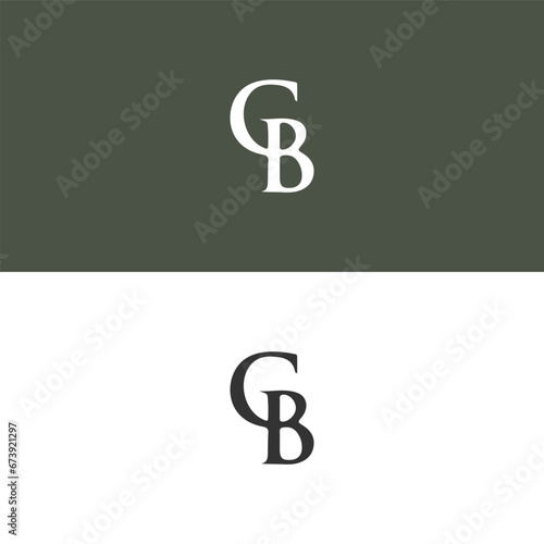 CB logo. C B design. White CB letter. CB, C B letter logo design. Initial letter CB linked circle uppercase monogram logo.